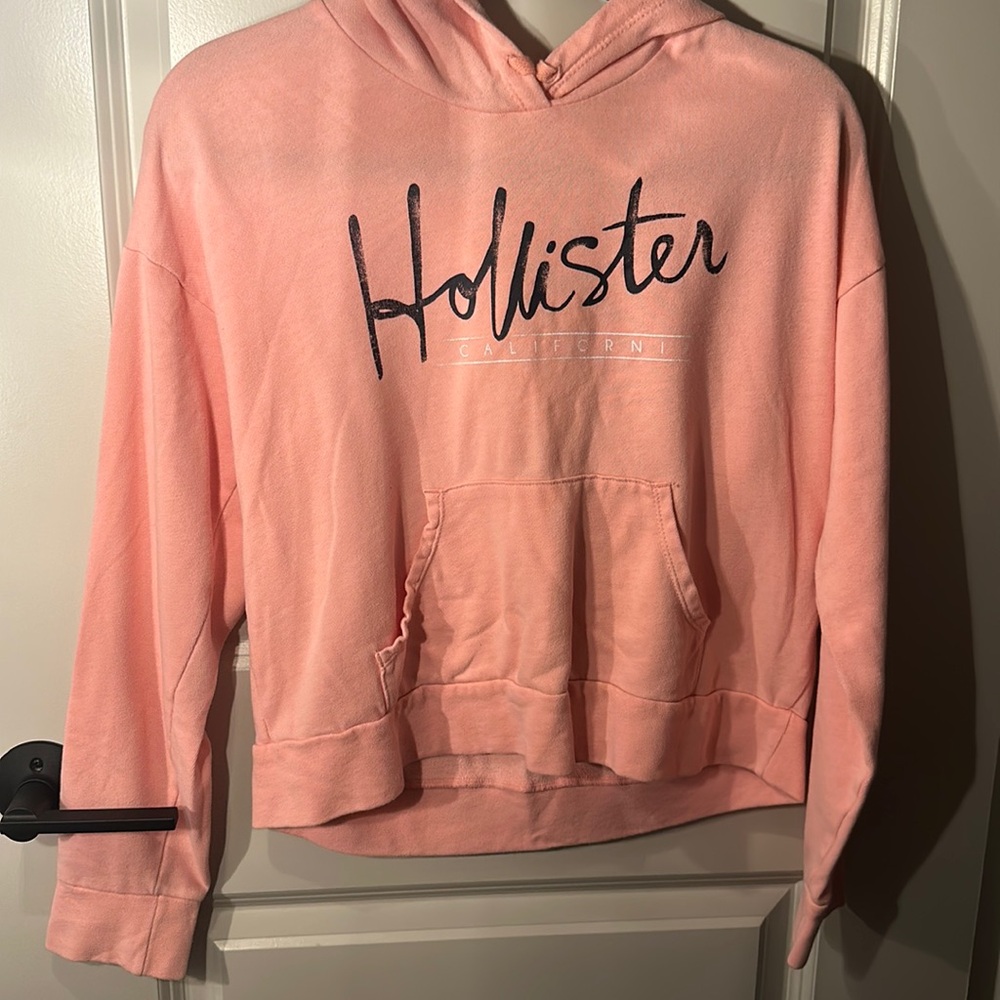 Hollister pink beach hoodie